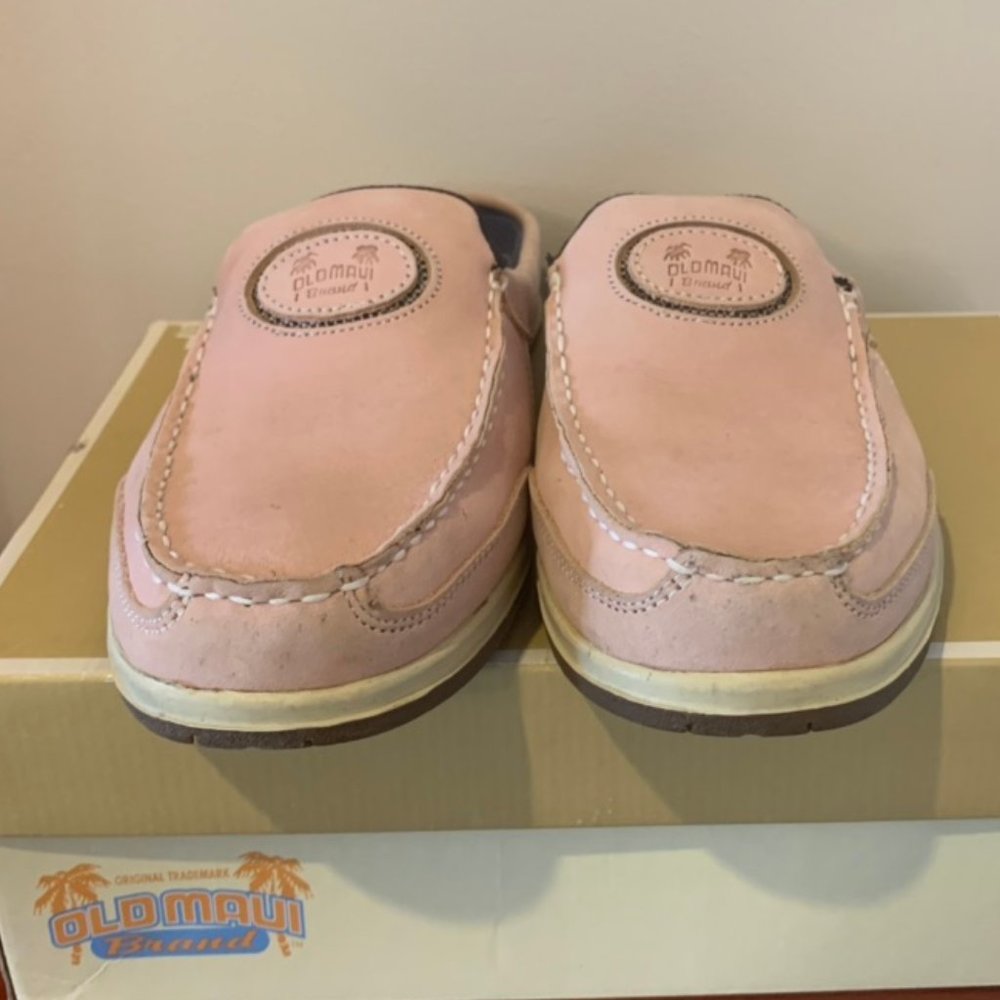 Old Maui Brand Pink Boating Style Shoes Size 8.5
